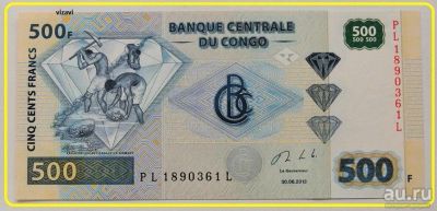 Лот: 17471511. Фото: 1. Конго 500 франков 2013, UNC. Африка