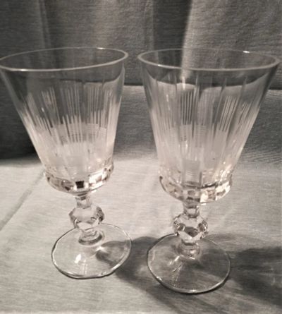 Лот: 19621717. Фото: 1. Хрустальные фужеры, набор 2шт... Кружки, стаканы, бокалы