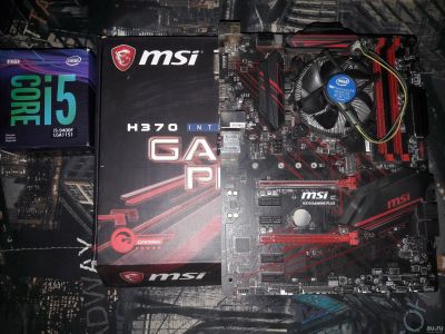 Лот: 18013925. Фото: 1. кит i5 9400f+msi h370 gaming plus... Процессоры
