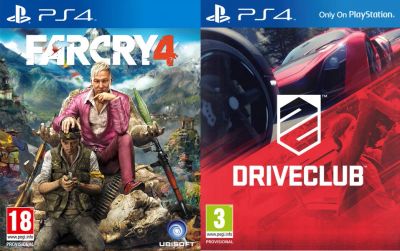 Лот: 6253620. Фото: 1. Drive Club; Far Cry 4 (ps4) дисковые... Игры для консолей
