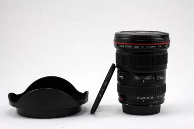 Лот: 3508952. Фото: 1. Canon EF 17 40 mm f/4L USM + Светофильтр... Объективы