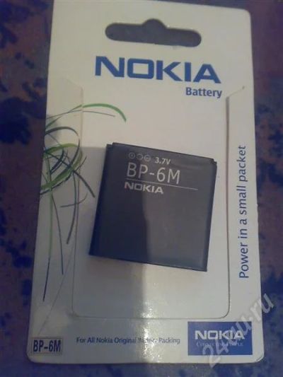 Лот: 507024. Фото: 1. Батарея BP-6M Nokia. Для n73,6233... Аккумуляторы