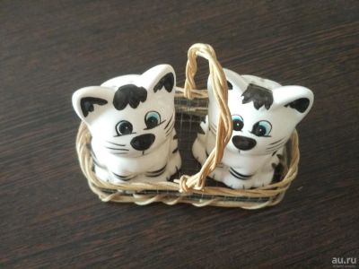 Лот: 8542711. Фото: 1. перечница и солонка "Котята". Предметы сервировки