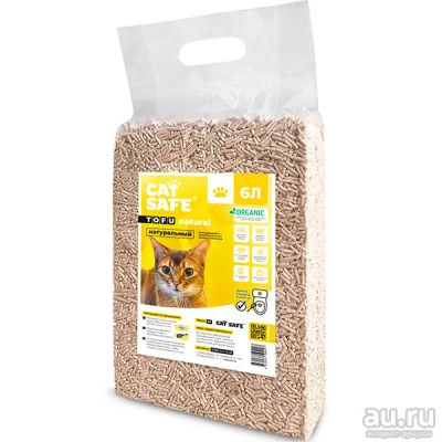 Лот: 17964657. Фото: 1. Наполнитель для кошек Cat safe... Миски, лотки, наполнители