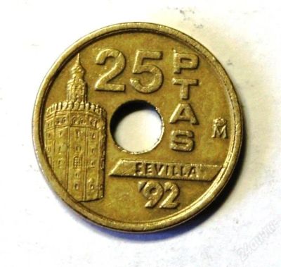 Лот: 2196934. Фото: 1. Испания. 25 песет 1992 г.(209). Европа