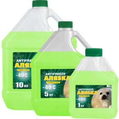 Лот: 9078153. Фото: 1. Антифриз Аляска -40 G11 зеленый... Масла, жидкости