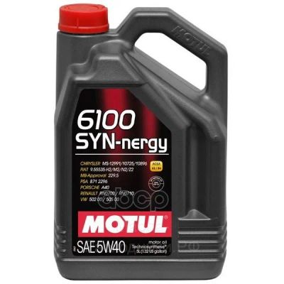 Лот: 24858236. Фото: 1. MOTUL Моторное Масло 6100 Syn-Nergy... Масла, жидкости