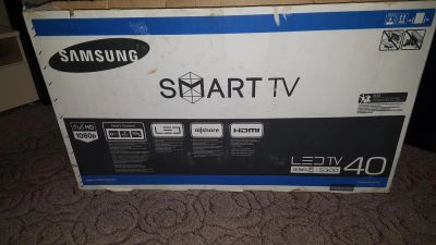 Лот: 10907140. Фото: 1. samsung smart tv 40 дюймов. Телевизоры