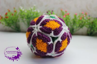 Лот: 11597943. Фото: 1. Шар-головоломка ручной работы. Авторские куклы, игрушки, поделки