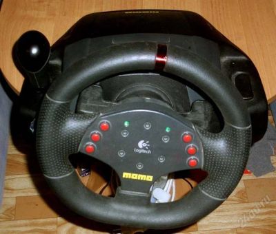 Лот: 1325548. Фото: 1. Logitech MOMO Racing Force Feedback... Рули, джойстики