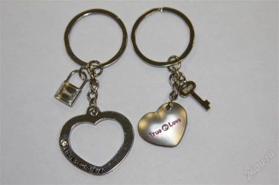 Лот: 1788339. Фото: 1. Брелок I Love you forever (пара... Сувенирные мелочи