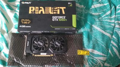 Лот: 15780024. Фото: 1. GeForce GTX 1050ti Palit dual... Видеокарты