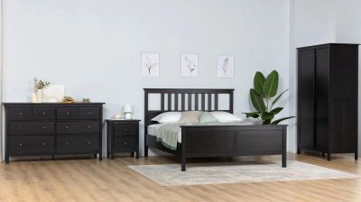 Лот: 23962785. Фото: 1. Cпальня с комодом Terek из массива... Спальные гарнитуры
