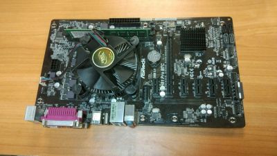 Лот: 11585268. Фото: 1. ASRock H81 Pro BTC R2.0, LGA 1150... Майнинг фермы, товары для майнинга