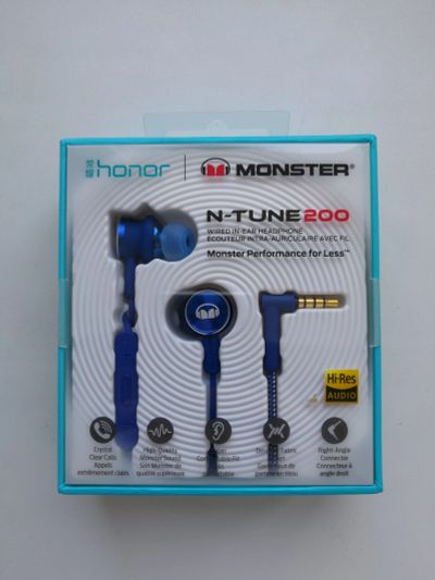 Лот: 11941378. Фото: 1. Honor Monster N-Tune 200 (синие... Красноярск
