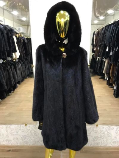 Лот: 11367544. Фото: 1. Шуба Норковая трапеция р46/48... Верхняя одежда
