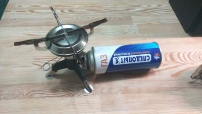 Лот: 20221186. Фото: 1. горелка газовая с адаптером под... Портативные газовые плиты и горелки