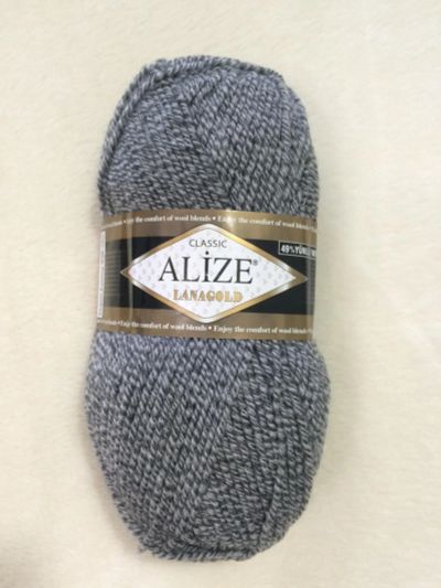 Лот: 12717321. Фото: 1. Пряжа Alize Lanagold 49% шерсть... Ткани, нитки, пряжа