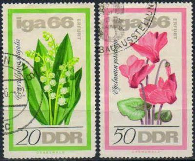 Лот: 20836786. Фото: 1. 1966. ГДР. Цветы - Международная... Марки