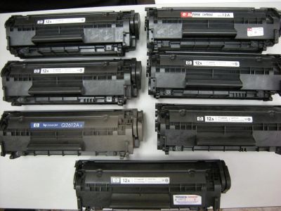 Лот: 9083086. Фото: 1. Картридж HP 12A Q2612A б/у. Картриджи, расходные материалы