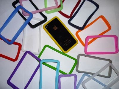 Лот: 2514202. Фото: 1. бампер желтый силиконовый iphone... Чехлы, бамперы