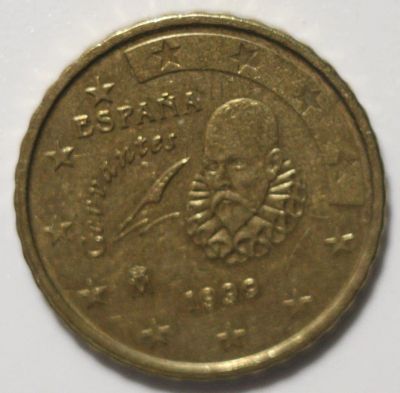 Лот: 7571491. Фото: 1. 10 евроцентов 1999 год. Испания... Европа