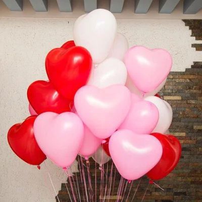 Лот: 8837332. Фото: 1. Воздушные шары сердечки белые... Воздушные шары