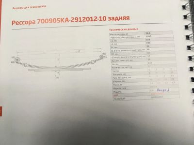 Лот: 12670934. Фото: 1. Рессора задняя (для автомобиля... Ходовая, подвеска, рулевое управление