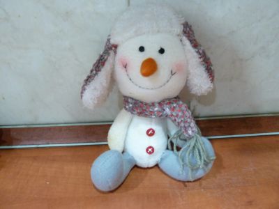 Лот: 24877143. Фото: 1. Новогодний Снеговик Игрушка для... Мягкие
