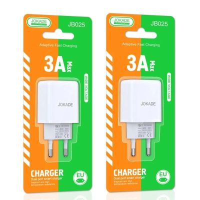 Лот: 22144407. Фото: 1. СЗУ JOKADE JB025 2*USB 3A FAST... Зарядные устройства, блоки питания, адаптеры сетевые для смартфонов