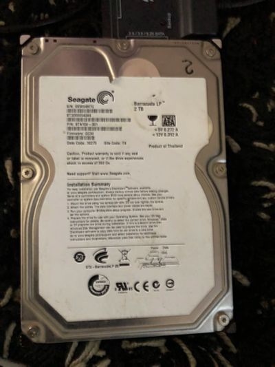 Лот: 11795909. Фото: 1. HDD seagate 2tb. Жёсткие диски (HDD)