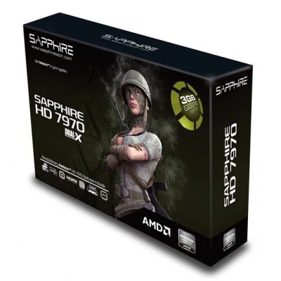 Лот: 3070819. Фото: 1. Sapphire Radeon HD7970 3Gb Dual-X... Видеокарты