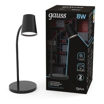 Лот: 24451417. Фото: 1. Настольный светильник Gauss Qplus... Настольные лампы и светильники