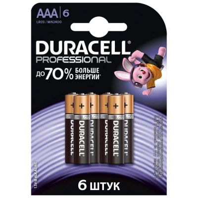 Лот: 11152329. Фото: 1. Duracell Professional AAA LR03... Батарейки, аккумуляторы, элементы питания