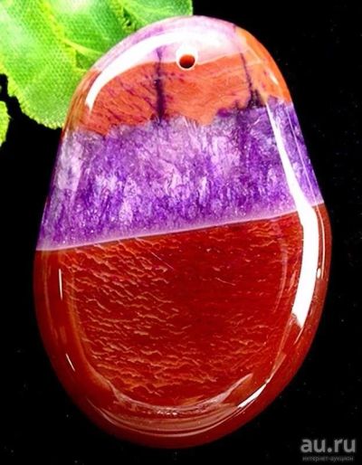 Лот: 10133242. Фото: 1. 53x36x8mm фиолетовый красный druzy... Драгоценные и поделочные камни