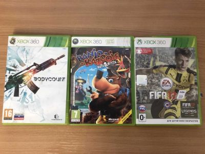 Лот: 17282258. Фото: 1. Fifa 17, Bodycount, Banjo-kazooie. Игры для консолей