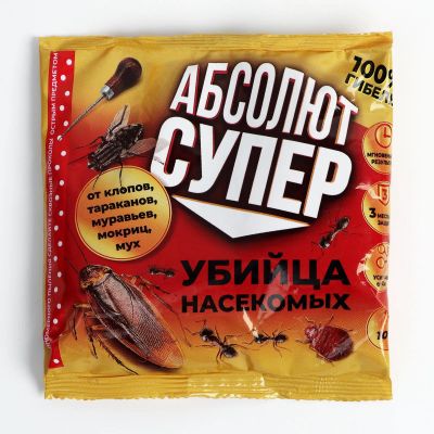 Лот: 19321479. Фото: 1. Дуст от насекомых "Абсолют супер... Средства от насекомых и грызунов
