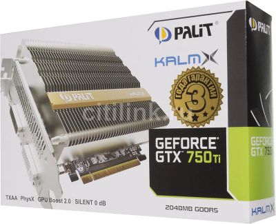 Лот: 7137399. Фото: 1. Видеокарта Palit GeForce GTX 750Ti... Видеокарты