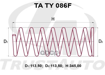 Лот: 24850991. Фото: 1. Пружина Подвески Усиленная (Ta... Другое (автозапчасти)