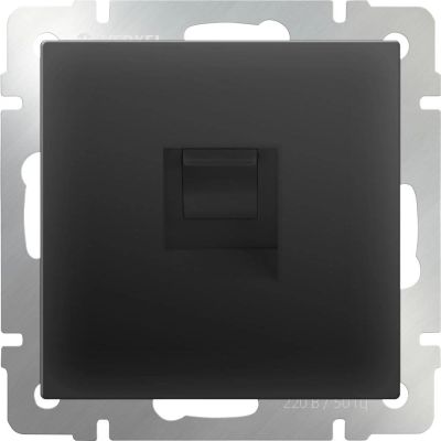 Лот: 12837705. Фото: 1. Розетка Ethernet RJ-45 (черный... Электроустановочные изделия