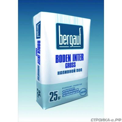Лот: 6873639. Фото: 1. Bergauf Boden. Пол наливной облегченный... Смеси, шпатлевки, цемент