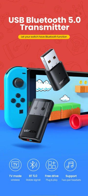 Лот: 17804849. Фото: 1. Ugreen USB Bluetooth 5,0 передатчик... Другое (периферия)