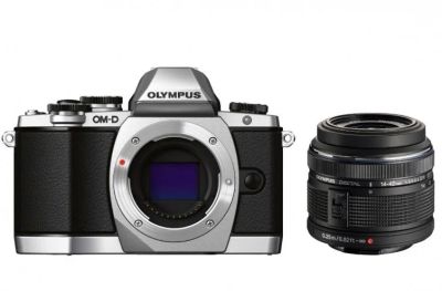 Лот: 12609962. Фото: 1. Olympus OM-D E-M10 silver KIT... Цифровые беззеркальные со сменной оптикой