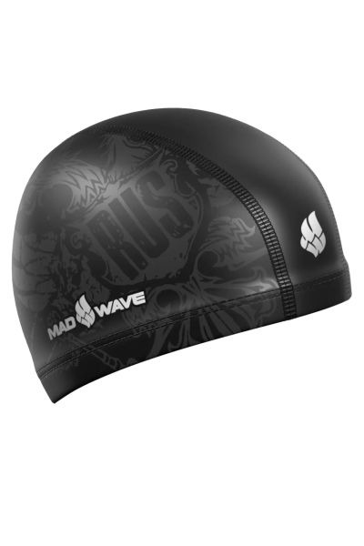 Лот: 22354041. Фото: 1. ПУ шапочка Mad Wave Black Rus... Плавание
