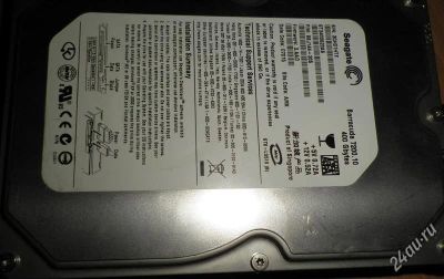 Лот: 2274004. Фото: 1. Винчестер 400 Гигов Seagate Barracuda... Жёсткие диски (HDD)