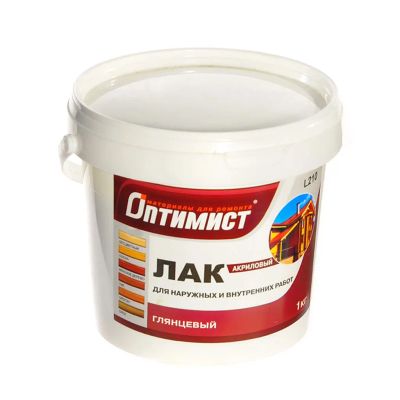Лот: 24106100. Фото: 1. Лак Оптимист, L210, глянцевый... Краски, лаки, растворитель