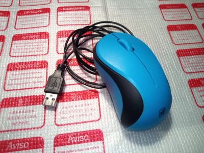 Лот: 25062237. Фото: 1. Мышь светодиодная USB (б/у, рабочая... Клавиатуры и мыши