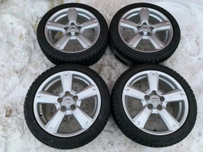 Лот: 16941122. Фото: 1. Toyota R17 + Bridgestone RevoGZ... Шины на дисках