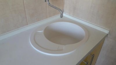 Лот: 7717993. Фото: 1. Раковина на кухню камень почти... Раковины, умывальники