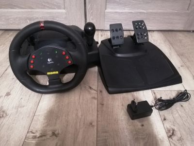 Лот: 18605558. Фото: 1. Игровой Руль Logitech momo racing... Рули, джойстики